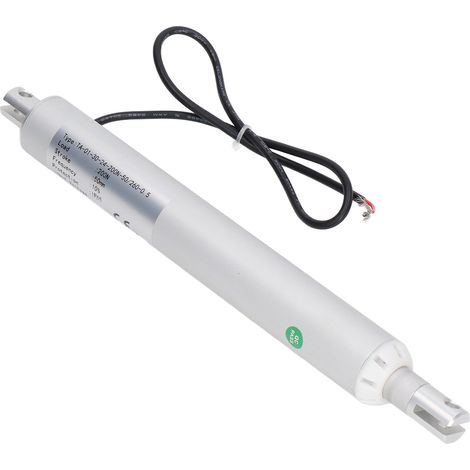 Actionneur linéaire électrique, course de 50 mm, force de 200 N, protection IP65, alliage d'aluminium, alimentation CC 12 V. (1/5)