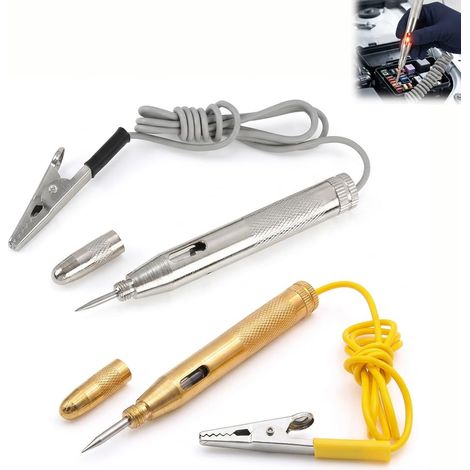 tester di tensione per auto da 12 V a penna, tester elettrico per auto, rilevatore di circuiti e controllo fusibili, strumento diagnostico per batterie e relè per identificare fari e sistemi elettrici (1/5)