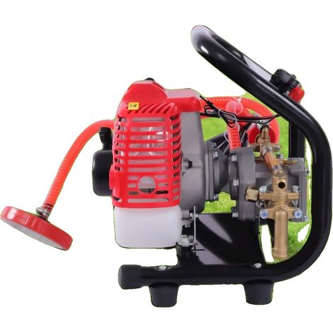 Spruzzatore a zaino, motore a 2 tempi, 0,9 CV, cilindrata 26 cc, capacità 650 ml, dimensioni 35 x 33 x 31 cm (1/5)