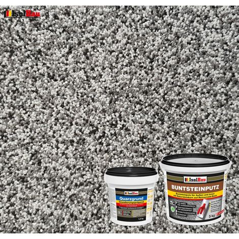 Juego de yeso para mosaico IsolBau Mosaikputz BP20 5 kg + imprimación de cuarzo Quarzgrund 1,5 kg (1/2)