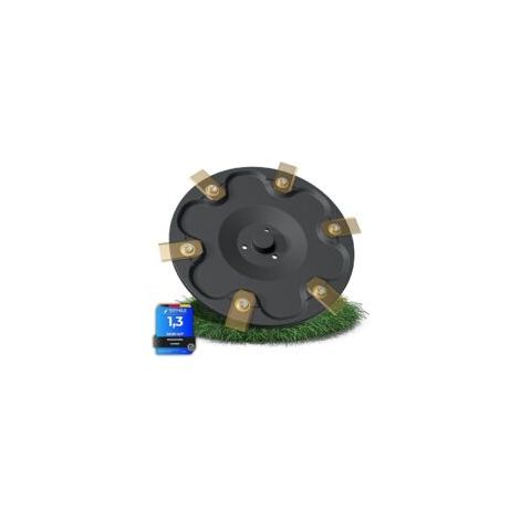 Bardusch-Disque de coupe 6 lames pour tondeuses robotisées Segway Navimow i105E i108E i110n Plastique renforcé pour coupe nette 16x16x2 cm (1/4)