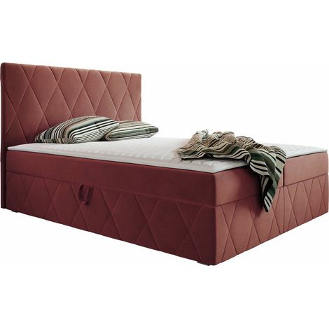 Lit boxspring Comfivo Avis, Magic Velvet 2258, Continental, Double, 160x200, Tissu, Disponible, 163x206x112cm (1/5)