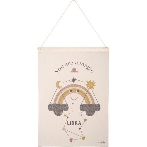 Décoration Murale Enfant Signe Astrologique Balance - Tableau Chambre Bébé avec Pochette - PANGIVO (1/4)