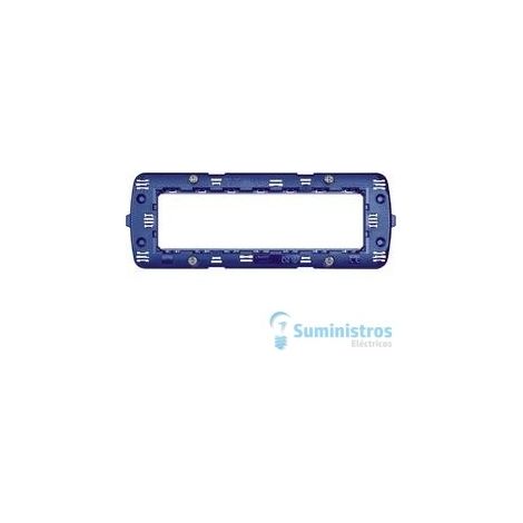 Soporte BTILN4707 de 7 módulos para placas cuadradas Livinglight y Living International - fijación con tornillos