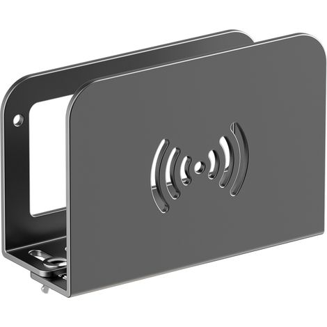 Support Mural pour Routeur WiFi, Étagère pour Box Internet Réglable, Support de Router Storage Box, pour la Décoration de la Maison (1/5)