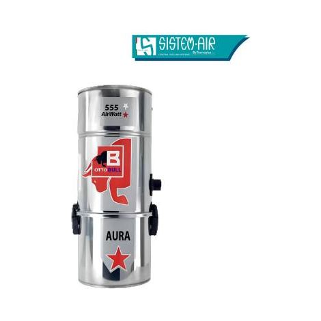Aspiration centralisée avec sac OTTO BULL AURA 150 INOX (jusqu’à 150 m²), Garantie 2 ans, Sistem Air VAC55AU (1/5)