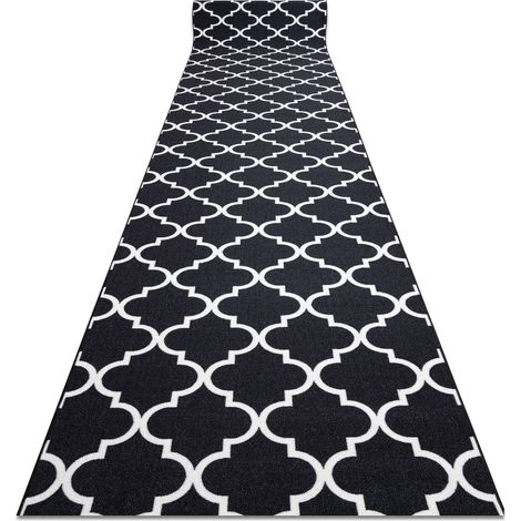 Läufer Antirutsch TRELLIS 110 cm schwarz 30350 black 110x250 cm