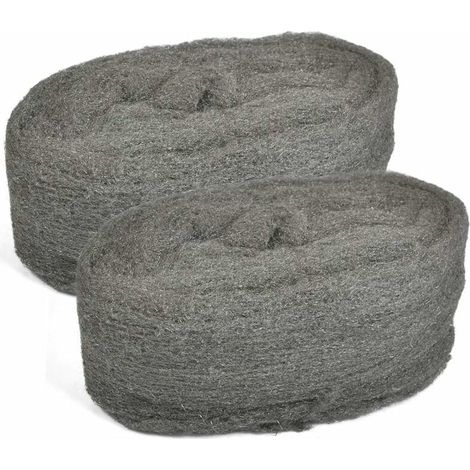 Steel Wool Pads Grade 0000 Steel Wool Polishing Tool Steel Wire Fine Wool Polishing Pads Steel Wool for Maintenance and Finishing of Wood, Glass, Metal, Stone (1/5)