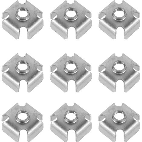 50 écrous et inserts filetés carrés pour tubes métalliques (1/5)