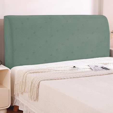 CCYKXA Housse Tete De Lit,(200cm,Vert Clair) Élastique Housse De Tete De Lit Antitaches, Housse De Protection De Tête Washable, Headboard Cover Removable, Couvre Tete De Lit De Chambre