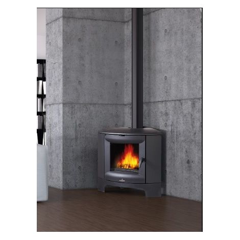 Estufa de leña de hierro fundido MARACAY de 14 kW