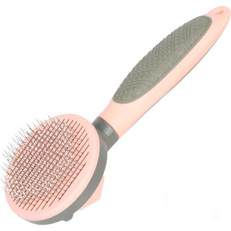 Brosse à poils doux pour animaux de compagnie Brosse de toilettage pour chiens Peigne aiguille de toilettage pour animaux de compagnie pour enlever en douceur les tapis(rose) (1/2)