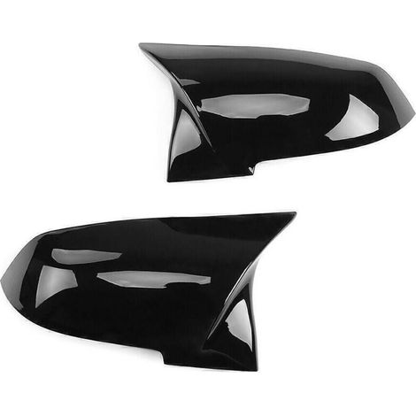 Enowelir Cache Rétroviseur Latéral Noir Brillant Pour BMW Séries F20 F21 F30 F31 F32 F36 X1 E84 F87 M2 (1/4)