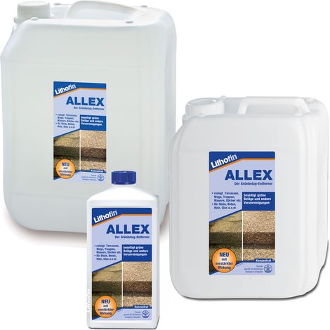 Lithofin ALLEX Grünbelag-Entferner, Spezialreiniger 1 Liter Flasche
