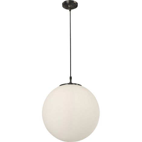 Searchlight Atom - Paralume in vetro opalino a 1 globo luminoso, attacco E27 (1/3)
