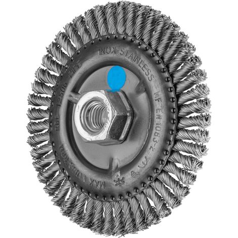 PFERD TOOLS PIPELINE Bürste gezopft RBG Ø 125x6 mm M14 Edelstahl-Draht-Ø 0,50mm Winkelschleifer 10 Stk (1/5)
