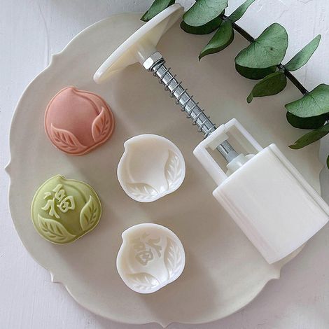 Tampons à gâteaux de lune de 25 g, outils de pression manuelle, en plastique, accessoires de pâtisserie (1/4)