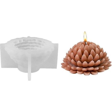 Moules en résine en forme de fleurs, moules à bougies en forme de fleurs pour la fabrication de bougies, de savons et de chocolats. (1/4)