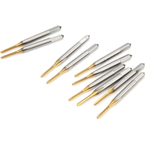 10pcs TARAUD M1.5x0.35 HSS Foret à Fileter Norme Japonaise pour Réparation Vélo et Usinage Mécanique (1/5)