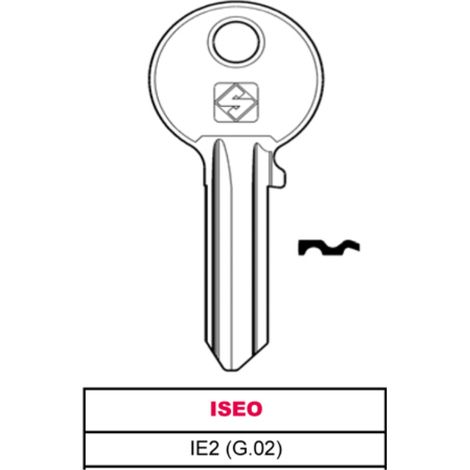 Silca chiave ottone ie2 (g.vac 0) iseo (20 pezzi) - Silca