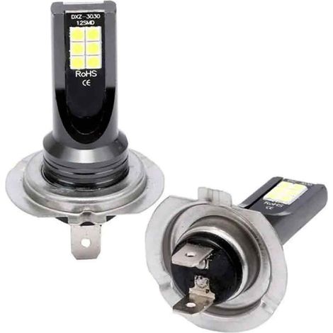 Ampoule H7 - 10000 Lm - 6000 K - 80 W - Pour Phare Avant Voiture - Lot de 2 (1/5)