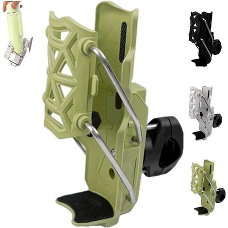 Porte-bouteille avec pince - Vert - Porte-gobelet pour vélo - Porte-bouteille (1/5)