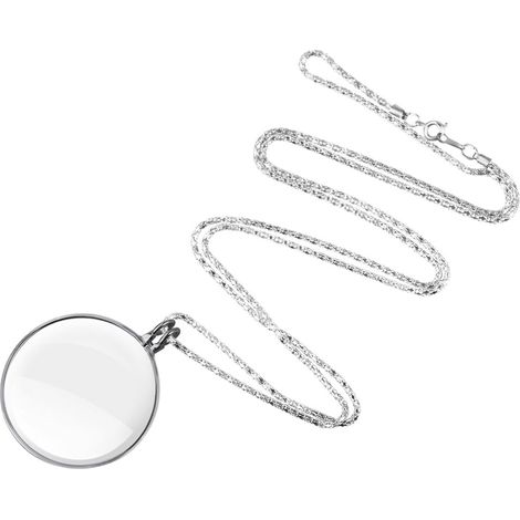 Loupe à main Loupe de lecture Loupe 5X avec collier Meilleur HD pour les livres et les journaux de lecture Insecte Hobby Observation Salle de classe Science Loupe Bijoux Antiquités Loupe Hallmark Eye (1/5)