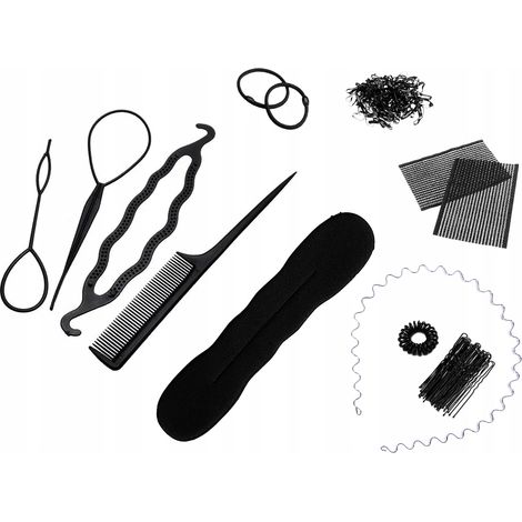 Juego de accesorios para el cabello, pasadores, rellenos, 11 piezas (1/5)