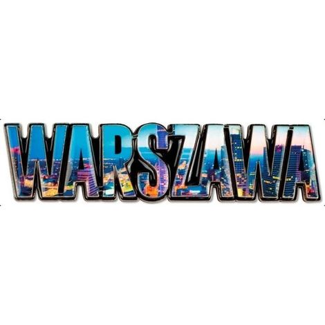 Amo la Polonia. Magnete di Varsavia ILP-MAG-C-WAR-12