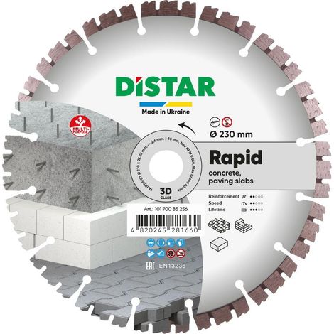 DISTAR RAPID DIAMOND BLADE 230 x 2,4/1,5 x 10 x 22,23