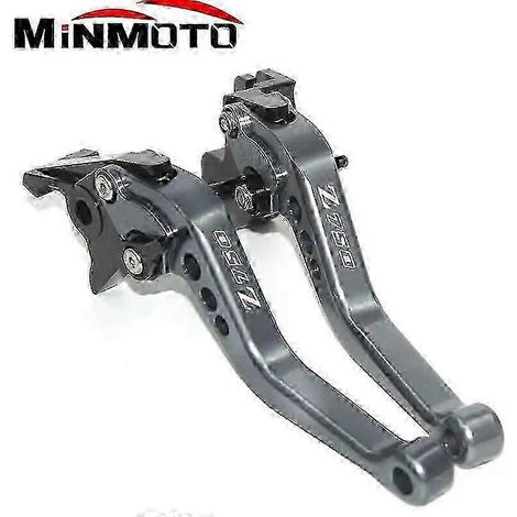 Accessoires moto compatibles avec Kawasaki Z750 Z 750 2007-2012 2011 : leviers de frein et d'embrayage courts, poignées de guidon (Titane-B) (1/5)