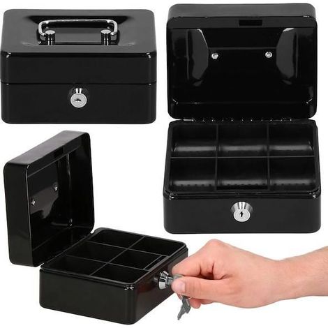 CASSETTE DE DINERO Monedas Billetes Caja de monedas Caja fuerte Llaves