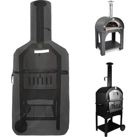 Housse pour four à pizza d'extérieur, housse pour barbecue de jardin, 170 x 65 x 55 cm (1/5)