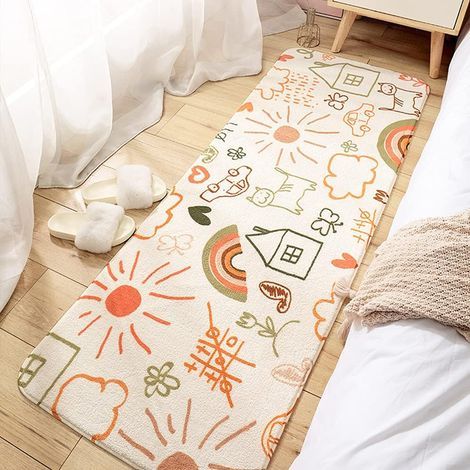 Tapis de Passage Moderne Lavable 40 x 120 cm pour Enfants - Tapis Duveteux Décoratif (1/5)