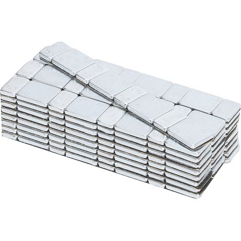 5 g + 10 g x 25 bandes = 60 g (2,12 oz) Blocs d'équilibrage adhésifs pour pneus de voiture (pelle non incluse) (1/5)
