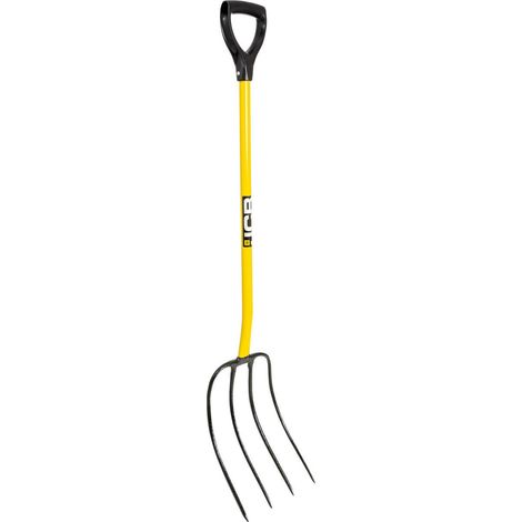 JCB Professional Manure Fork 4 Prong D Handle