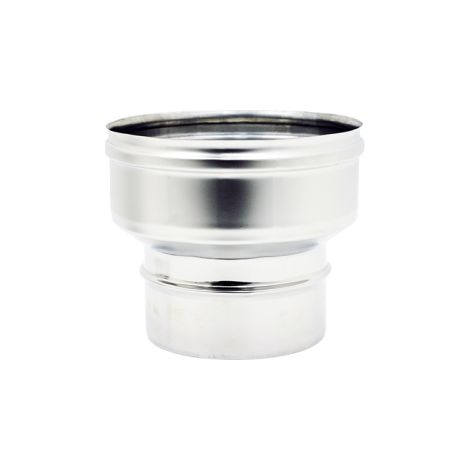 Tube d'augmentation acier inoxydable AISI 304L – Raccord fumisterie M/F 160-180 mm – Épaisseur 0,50 mm – Conduit de fumée – DK