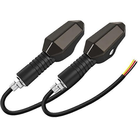 Set mit 2 LED-Blinkleuchten für Motorräder, wasserdichte Signalleuchten für Autos, Blinkerprojektionslampen (1/5)