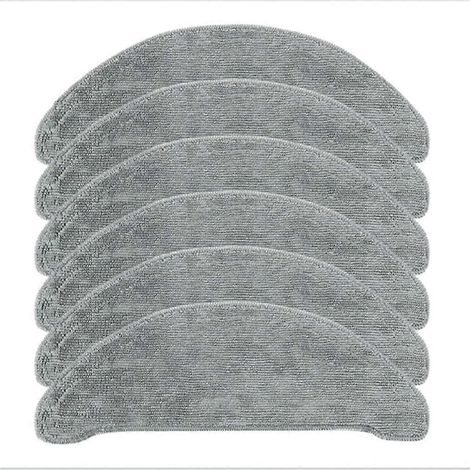 Lot de 6 lingettes de rechange pour EVE Plus, compatible avec l'aspirateur robot Xclea H30 / H40 / PLUS QYSDJ01 (1/5)