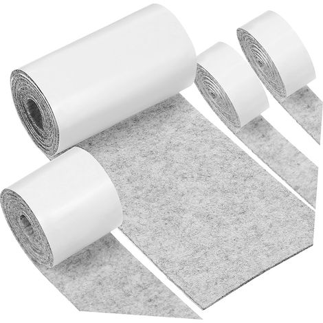 jojofuny Lot de 4 rouleaux de bandes adhésives en feutre pour meubles (1/5)
