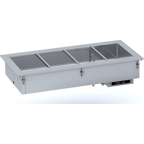 Bain-Marie Drop-In Remplissage d'Eau Manuel - 2 à 5 x GN 1/1 - Combisteel