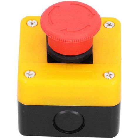 [JAMAIS UTILISÉ]Bouton Arrêt Urgence Étanche 10A 1NO 1NC Interrupteur Poussoir Ascenseur Rouge Champignon