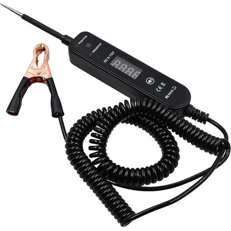 Testeur électrique automobile, 2025 EM288 Testeur numérique Testeur de voiture Réparation de panne de voiture 6-75 V, testeur d'interrupteurs de câbles, tension électrique 4-60 VCC Pro (1/5)