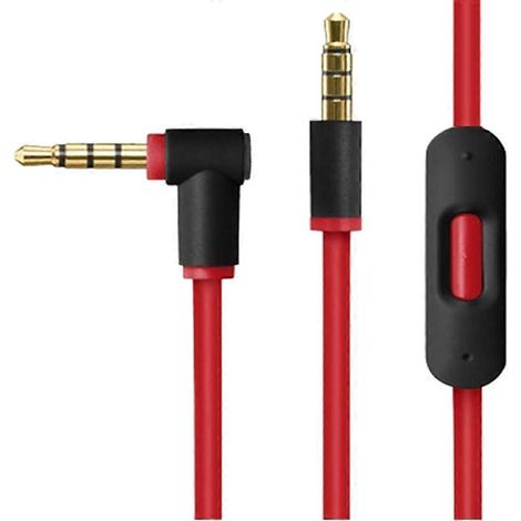 Câble audio Remote Talk pour casques de studio (noir + rouge) (1/5)