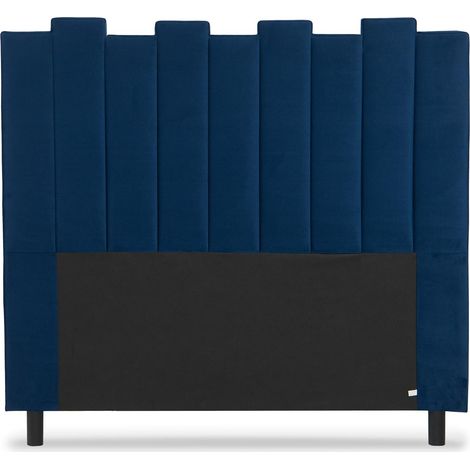 Tête de lit Lucky 140 cm Velours Bleu (1/5)