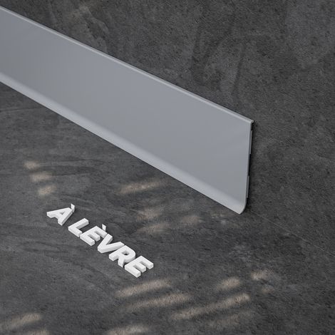 Plinthe à Lèvre PVC - Gris - 1 m, À l'unité