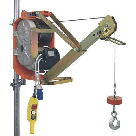 AYERBE - 580160 - Treuil électrique 300 kg 25 m 1450 W câble 5 mm