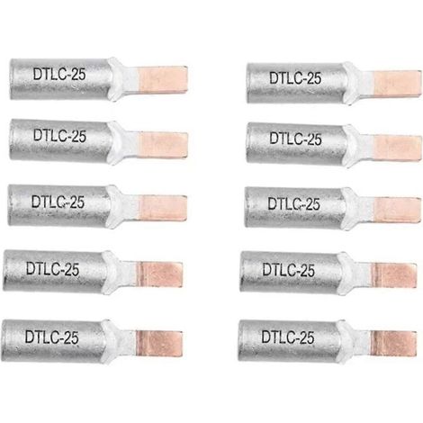 10 bornes de câble en cuivre et aluminium pour disjoncteur DTLC-25