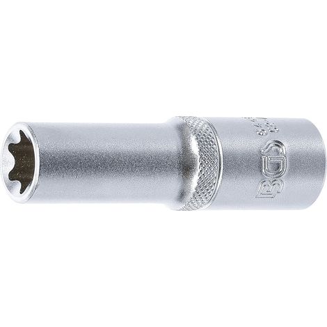 1 - Douille - Clé - Profil E - Acier Chrome Vanadium - Chromé Mat - Pour Serrurerie - E16 - 12,5 mm