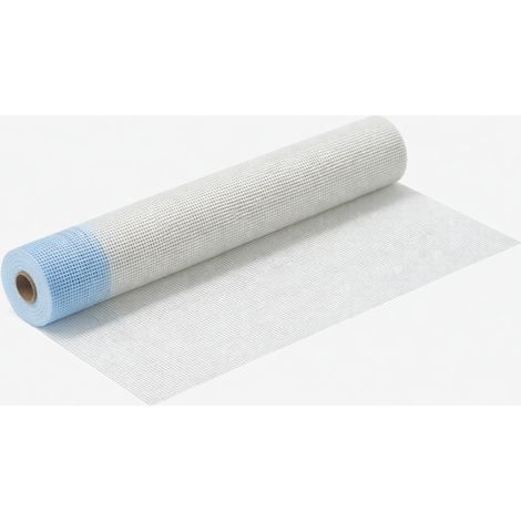 Rotolo 1x50 m rete in fibra di vetro per intonaco cappotto 150 gr 50 mq